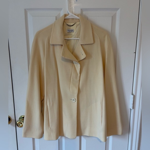 AGNONA Women’s Wool Blazer Single Button Size 46/XL - Picture 1 of 8